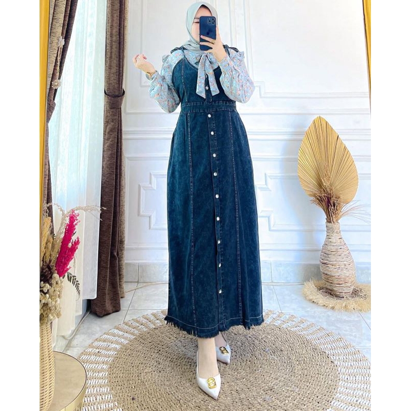 DRESS / MIDI DRESS JEANS PREMIUM