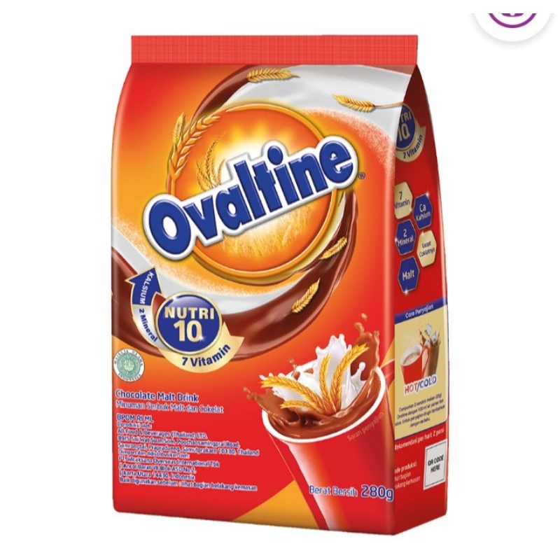 

Ovaltine Classic Minuman Cokelat Malt bubuk 280 gram