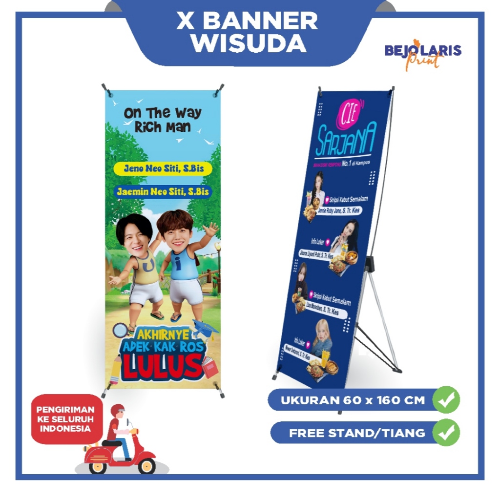 Y Banner Stand Y Banner Custom Y Banner Wisuda Y Banner Sempro Y Banner Sidang
