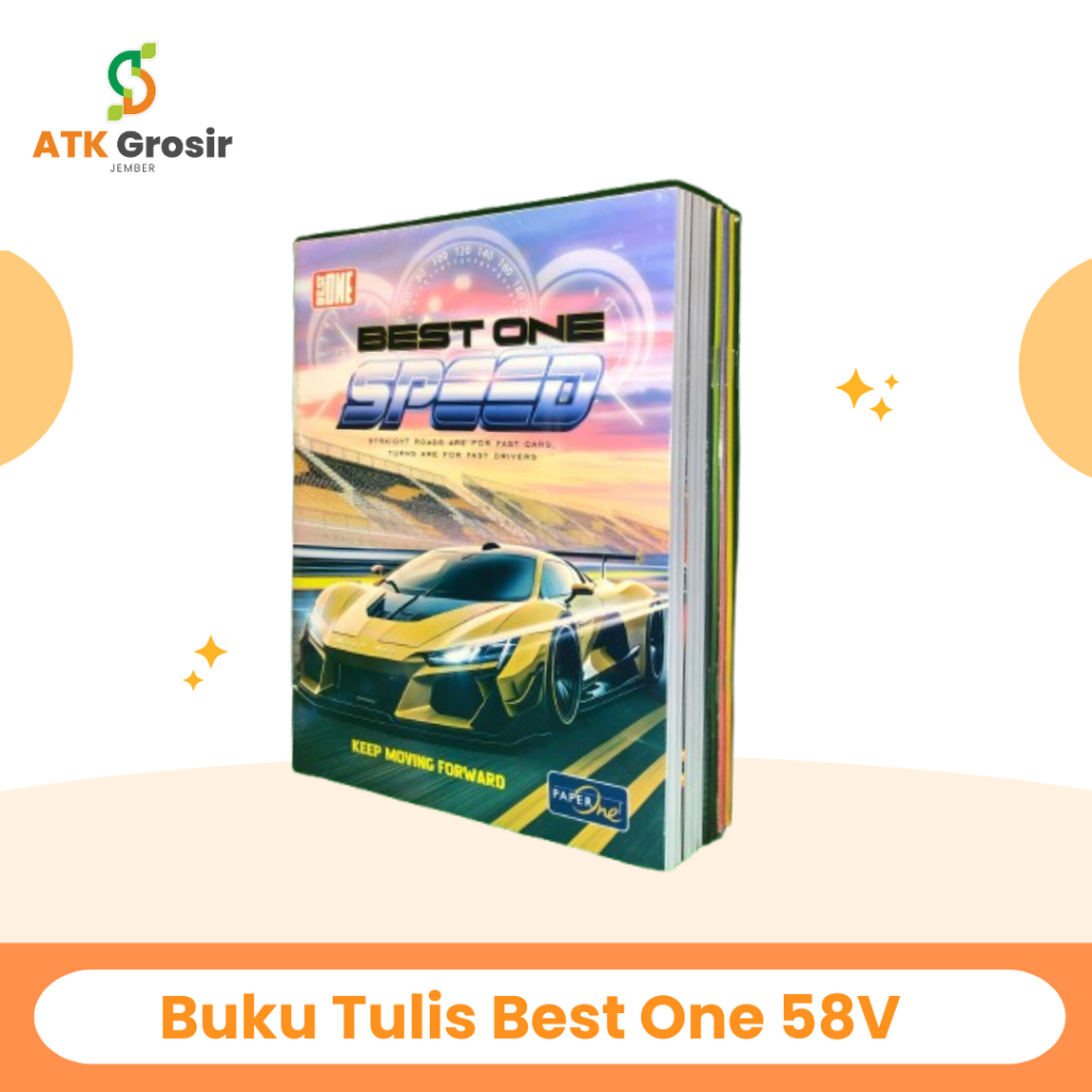 

Buku Tulis BEST ONE 58 Lembar (1 Pack Isi 10 Buku) (S:PAK)