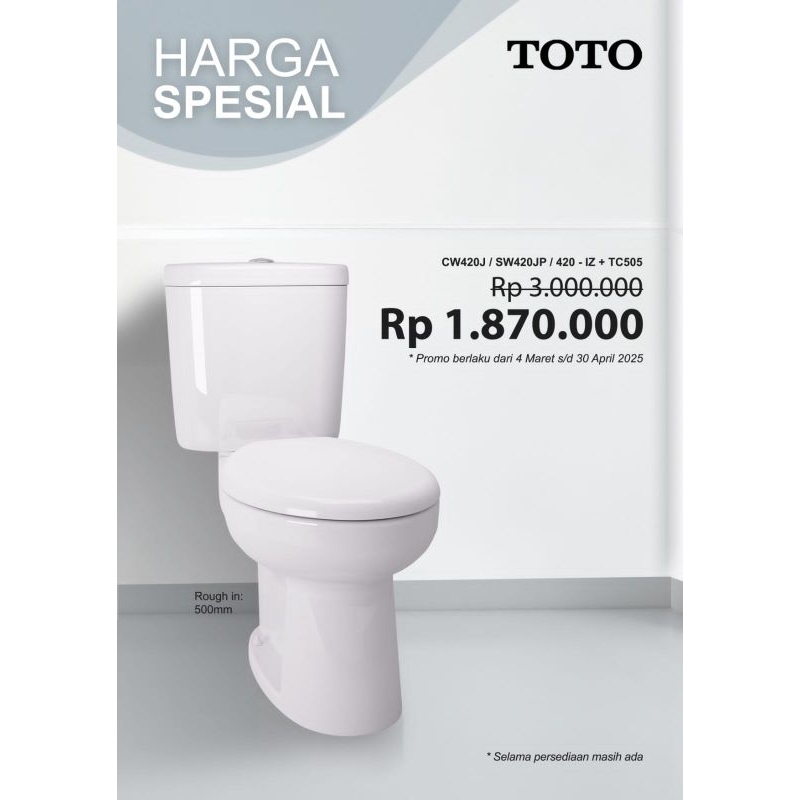 Closet Duduk Toto CW 420 J / SW 420 J / Closet Duduk Toto Set