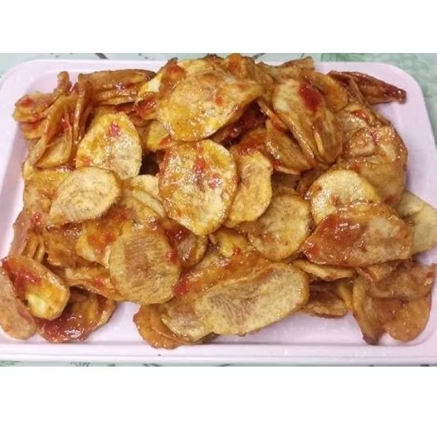 

kripik pisang pedas manis 1kg