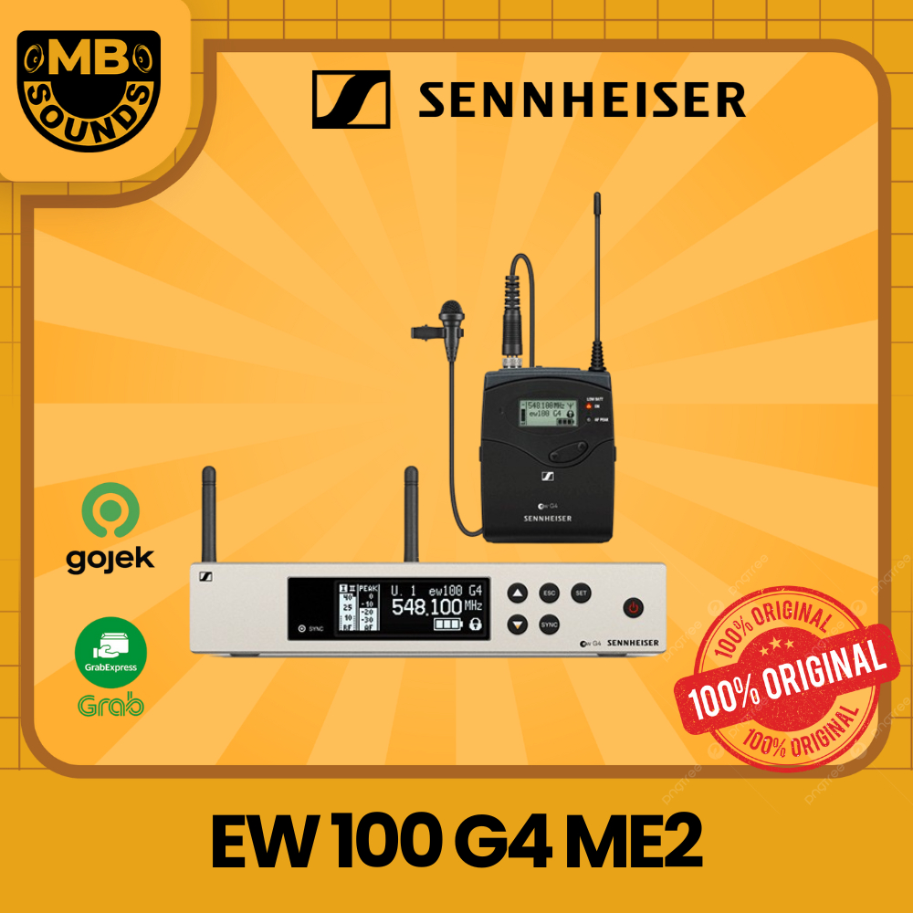 SENNHEISER EW100 G4 ME2 MIC WIRELESS CLIP ON