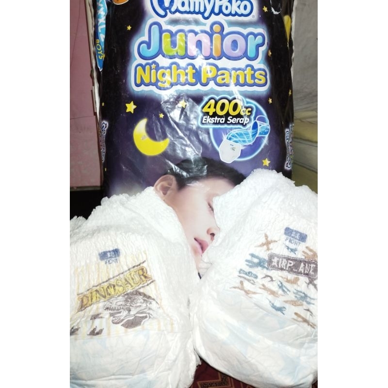 TERMURAH MAMYPOKO JUNIOR NIGHT PANTS XXXL - SATUAN ( ECER - NONPACK )
