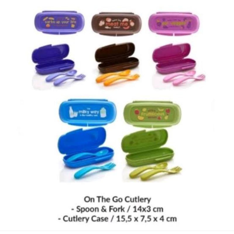 On The Go Cutlery Tupperware || Feeding Kids Cutlery Tupperware || Feeding Cutlery Set Tupperware