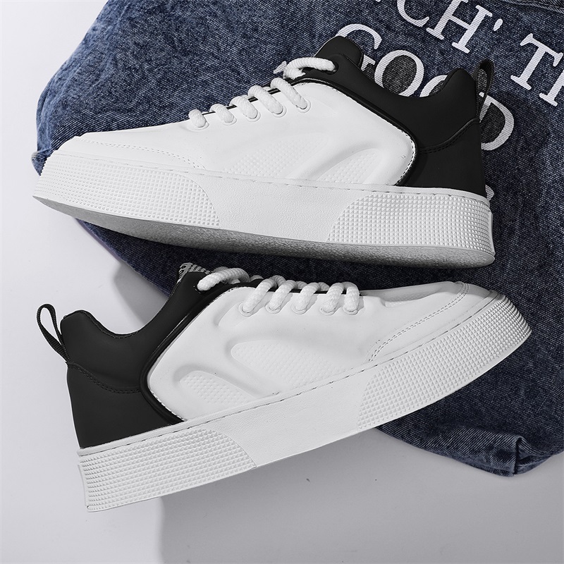 Sepatu olahraga pria Model terbaru dari sepatu kets high-top sepatu kasual pria Sepatu kets putih Ko