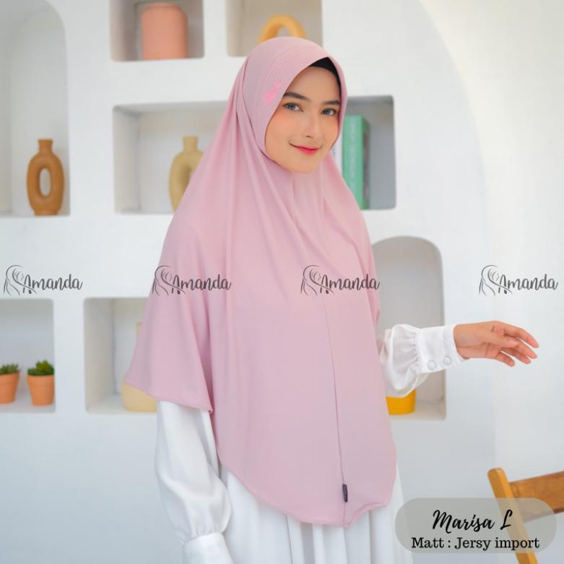 MARISA SIZE L - (tanpa serut) Bahan jersy premium | Amanda hijab