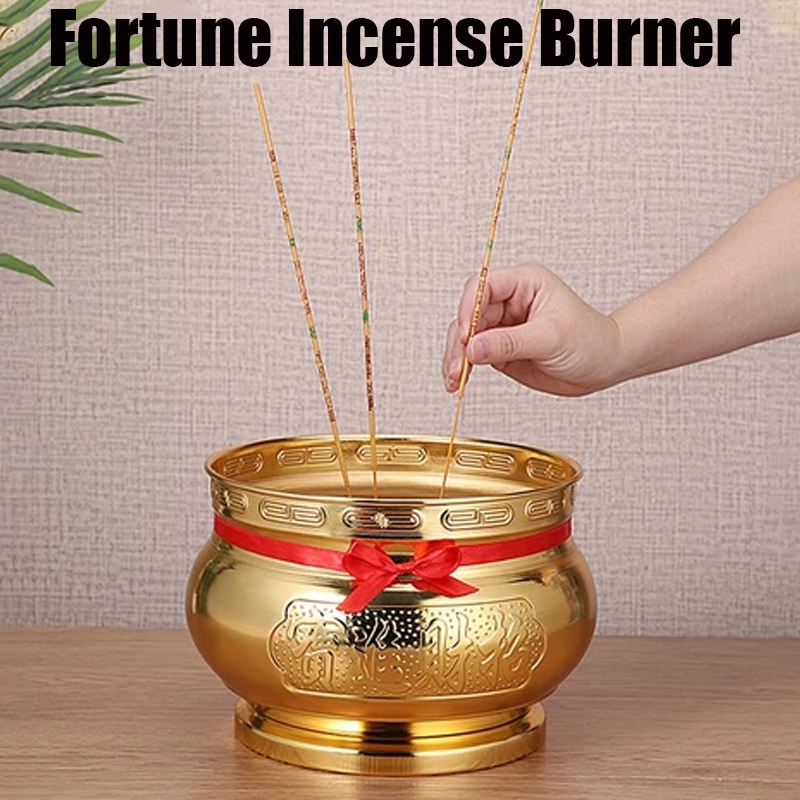 3.7inch Hiolo Tempat Hio Emas Kuningan / Hio Dupa Kuningan / Hiolo Tempat Dupa Hio Emas