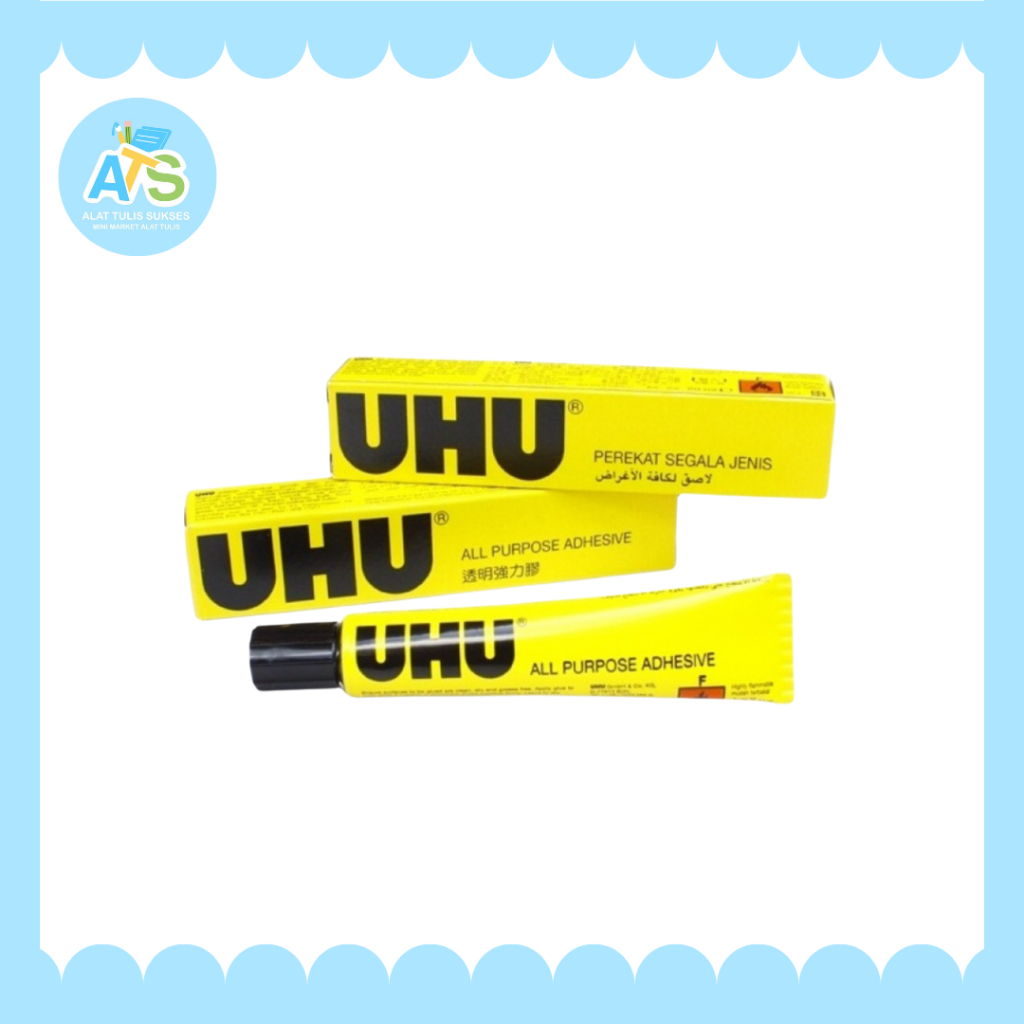 

Lem UHU Cair / All Purpose Adhesive / Lem Serbaguna / Kemasan Rapi
