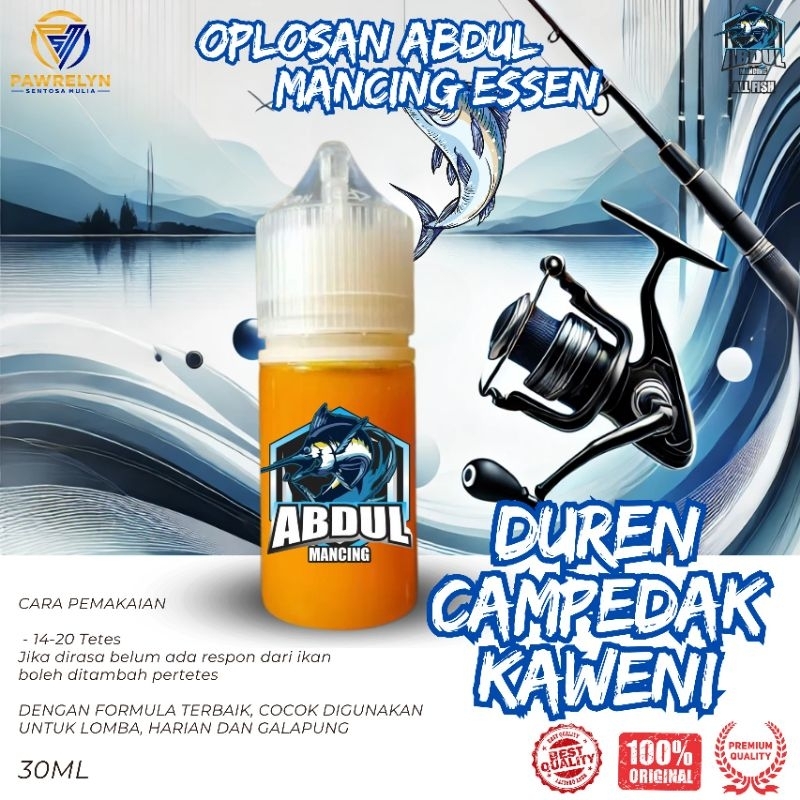 Abdul Mancing - Essen Oplosan Ikan Mas Aroma Durian Cempedak Kweni 30ML Pasti Neter Abdul Mancing