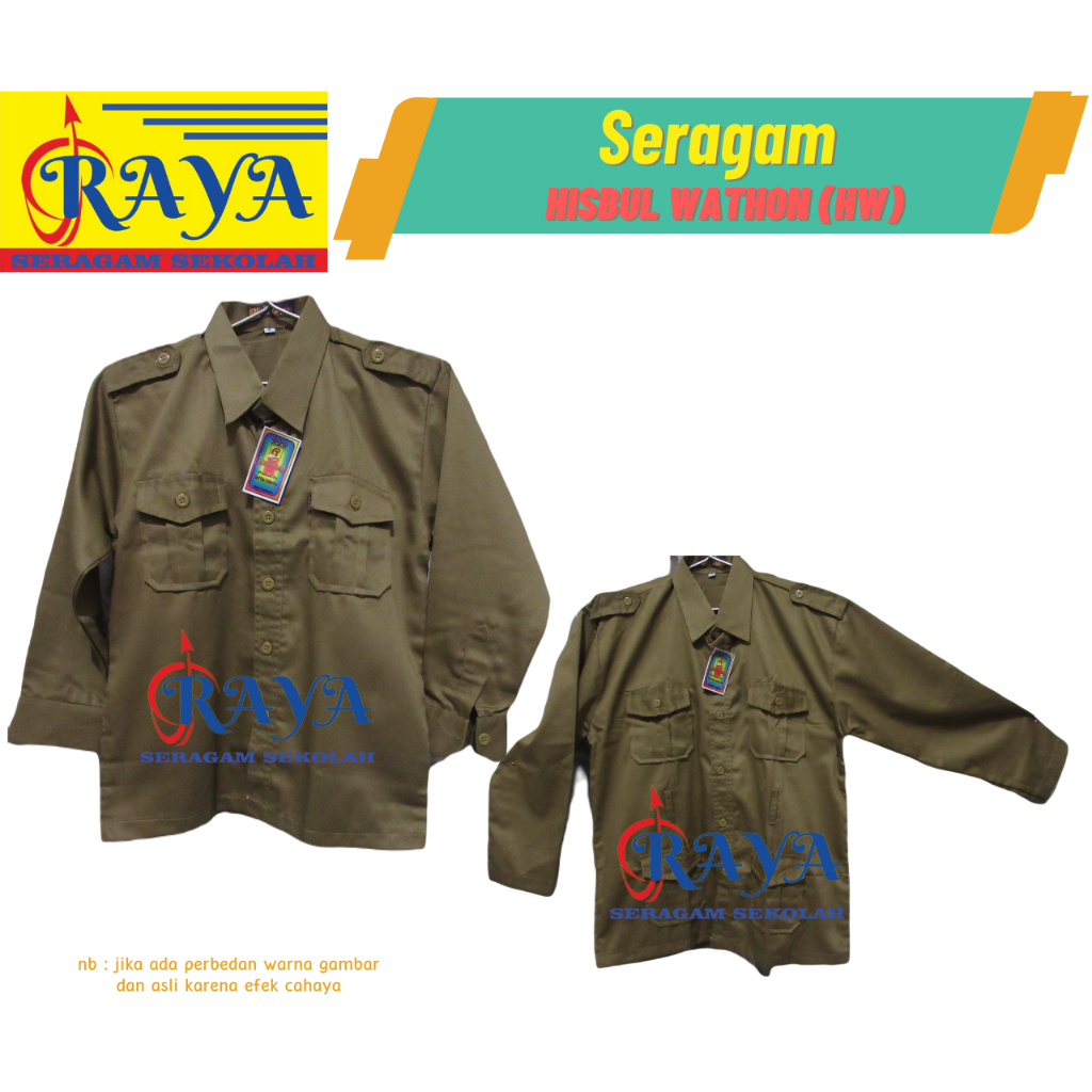 Seragam sekolah baju hisbul waton / HW muhammadiyah laki-laki / perempuan SD - SMP - SMA