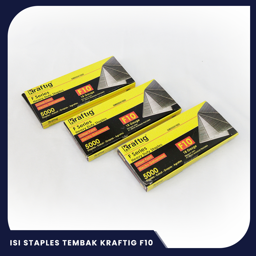 

ISI STAPLES TEMBAK KRAFTIG F10/BAHAN BAKU SOFA/AKSESORIS SOFA/FURNITURE/LEMARI/KURSI/DIVAN/SPRING BED/KASUR/TAS/SEPATU/SANDAL/JOK MOTOR/JOK MOBIL