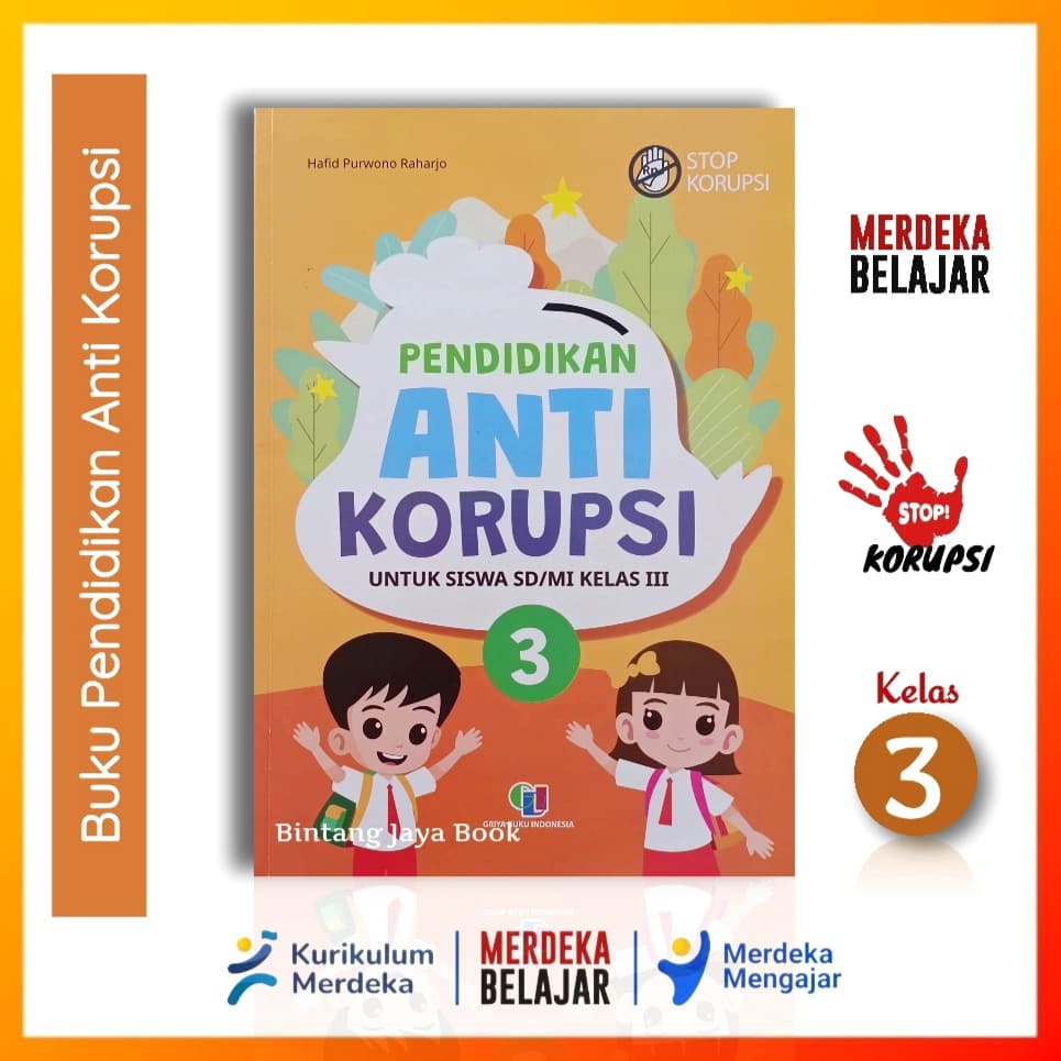 Buku Pendidikan Anti Korupsi SD/MI Kelas 3 Kurikulum Merdeka