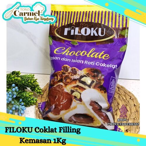 FILOKU Coklat Filling 1kg - Isian Roti Donat 2