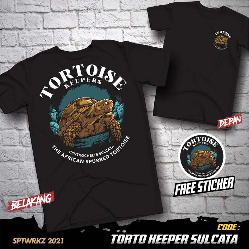 kaos-sulcata. T-shirt TORTo KEEPER SULCATA