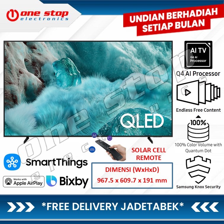 SAMSUNG 43Q7F / Q7F / 43Q7 / QA43Q7FAAKXXD QLED 4K UHD Vision AI Smart TV 43 Inch