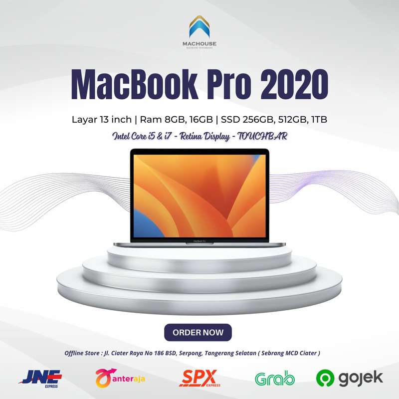 MacBook Pro 2020 Touchbar i5/i7 | Ram 8/16GB | 256/512/1TB