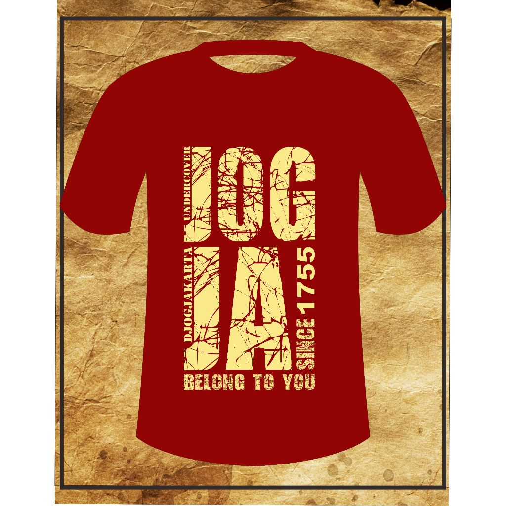 KAOS DJOGKER WARNA MARON