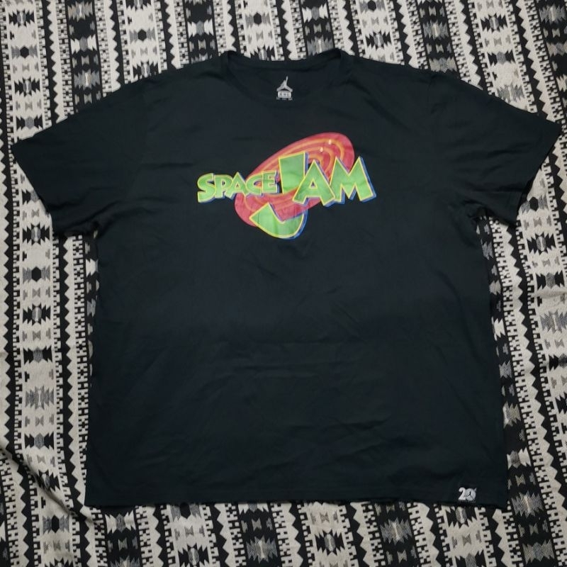 tshirt jordann space jam hitam original