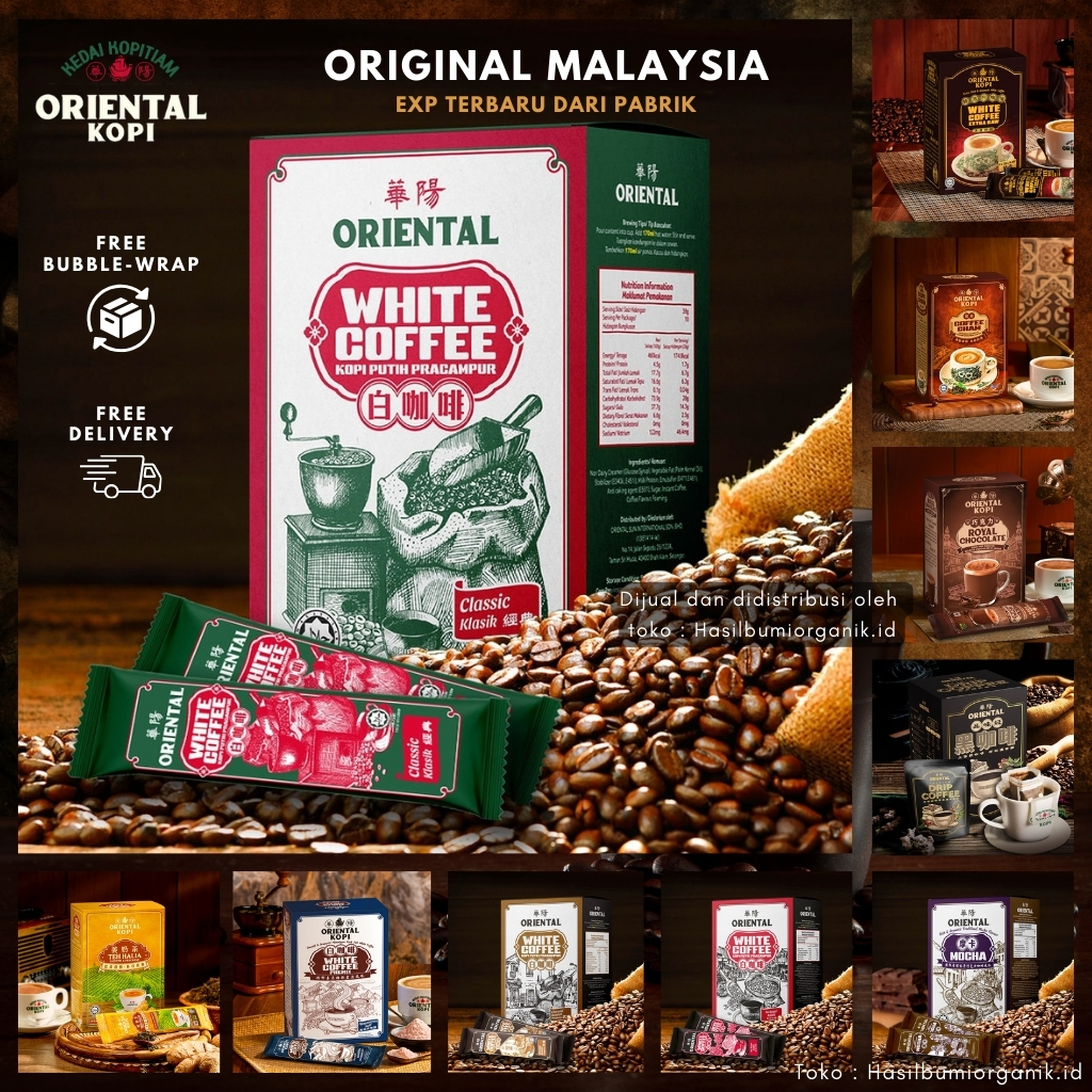 

ORIENTAL KOPI MALAYSIA ORIENTAL KOPI ORIENTAL WHITE COFFEE / SEMUA VARIAN
