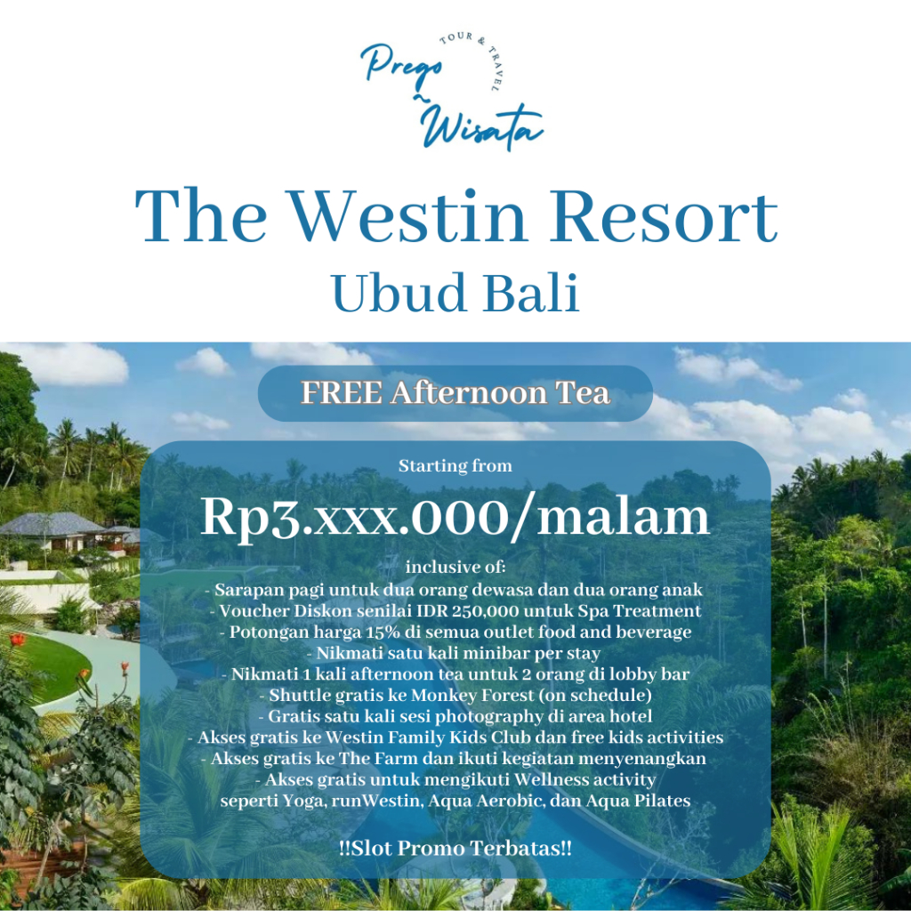 Voucher Hotel Westin Ubud Bali