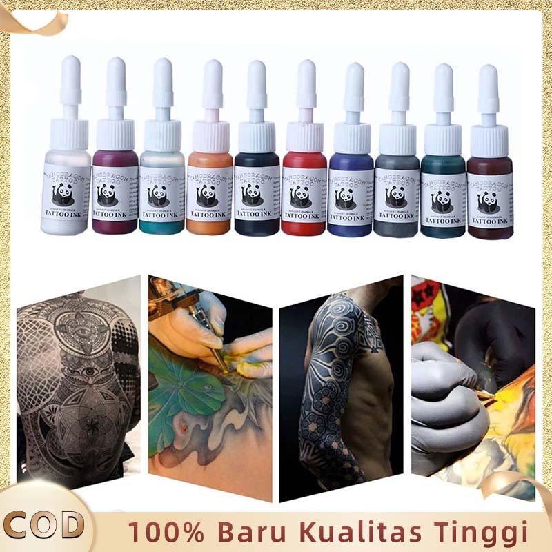 Tinta Warna Tato10 Warna Ink Tatoo Tinta Tattoo Original Semi Permanen Tinta Tatto Pigment Tato