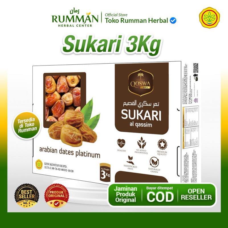 

Qoswa Kurma Sukari 3kg Al Qassim