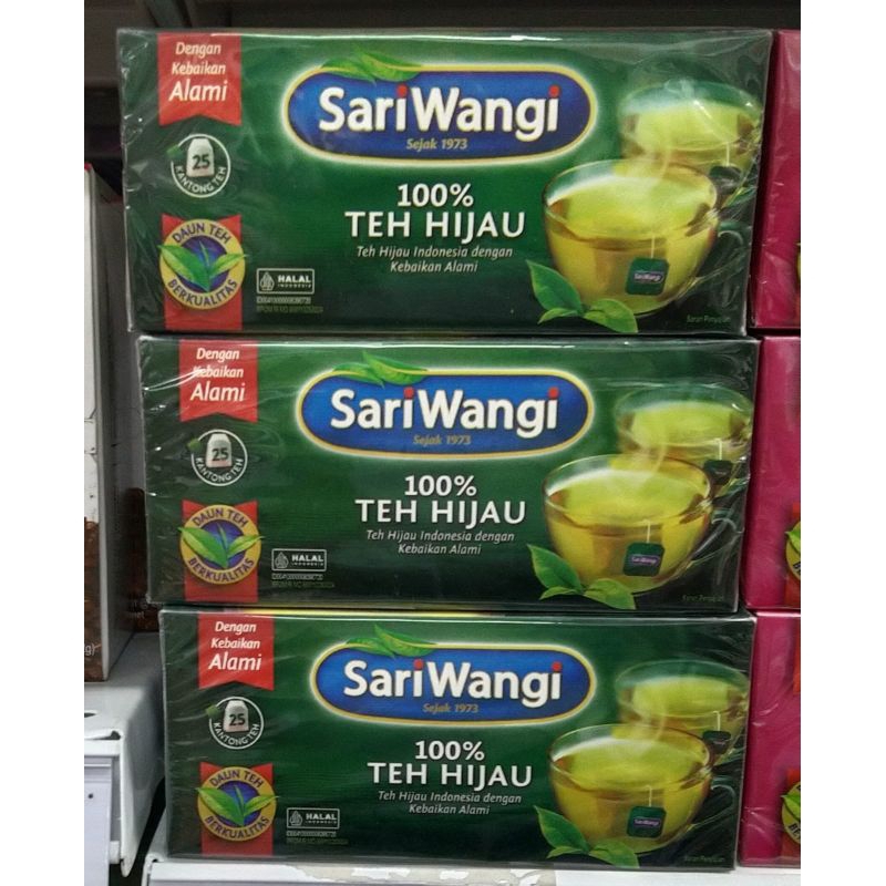 

Teh Sariwangi 100% Teh Hijau 25 kantong teh