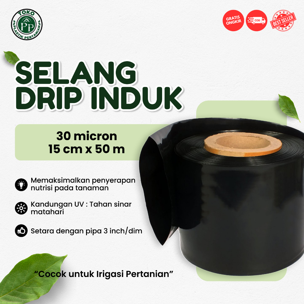 Selang Drip 30 micron 3 dim 50 meter - Selang Irigasi 3 inch
