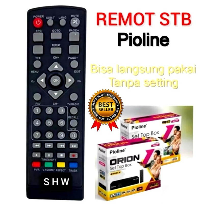 Remot SET TOP BOX Dvb T2 Pioline-LUBY-SOGO-EVERCROS-NOISE dll Langsung pakai tanpa seting