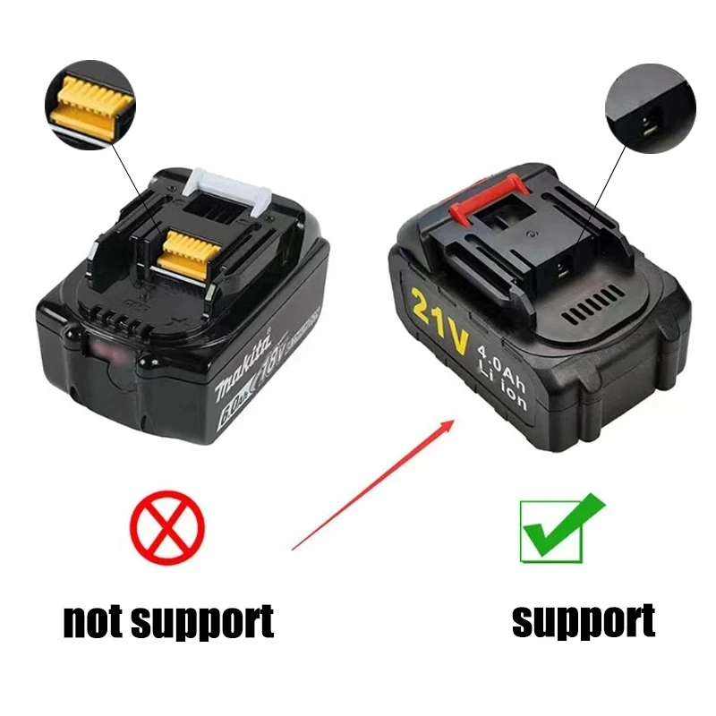 Charger Makita Lithium Bor 21V Charger Adaptor Casan Cas Baterai Cordless Nagawa Bor Impact Wrench
