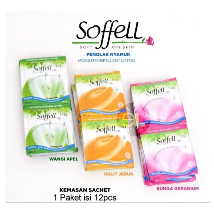 SOFFELL / SOFEL JUMBO / OBAT NYAMUK SACHET / 1 RENCENG ISI 12 PCS