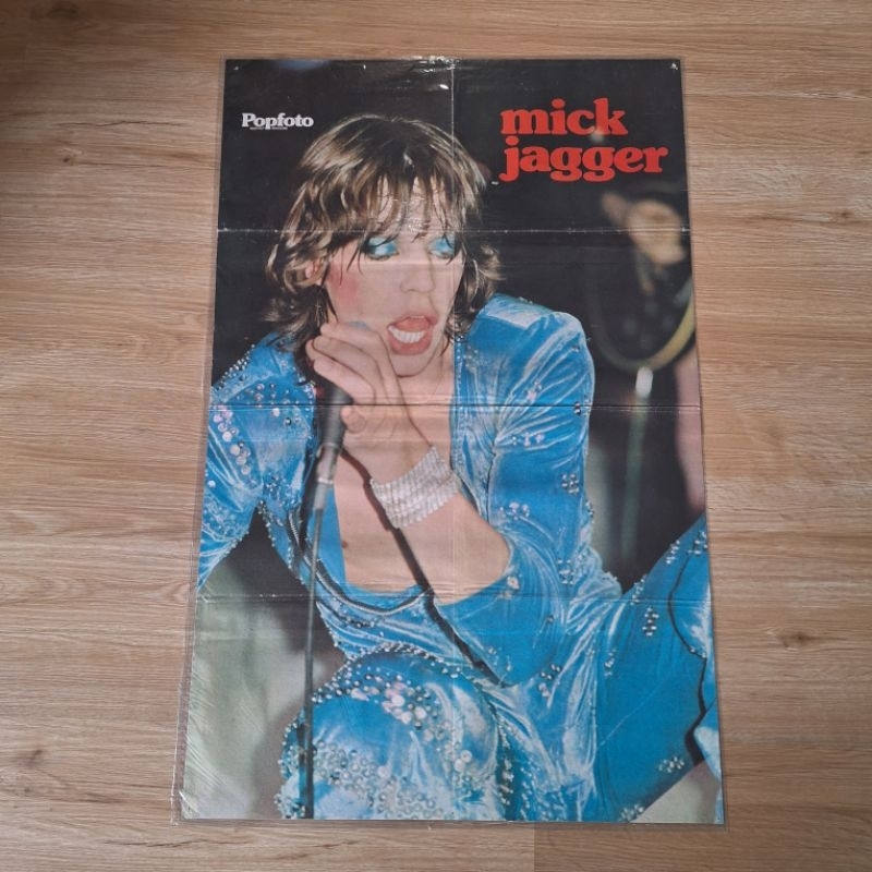 Poster Era 70-an *Depan - Mick Jagger & Belakang - Alan Wiliams The Rubbets*