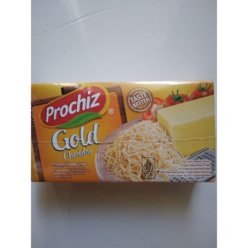 

Keju Prochiz Gold Cheddar Kemasan 160 Gram