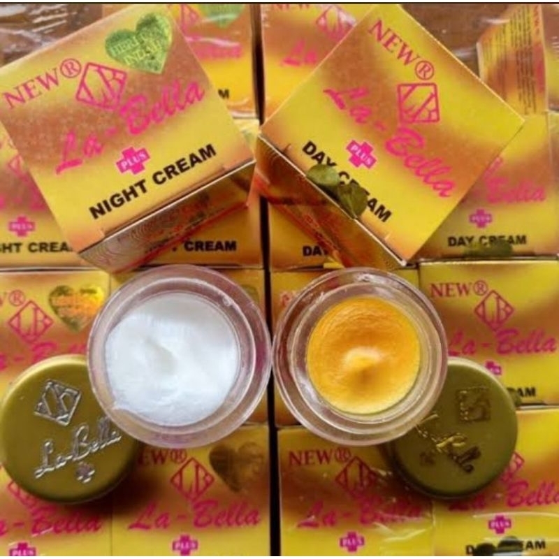 [3pcs la-bella cream siang/ malam /cream labella bpom
