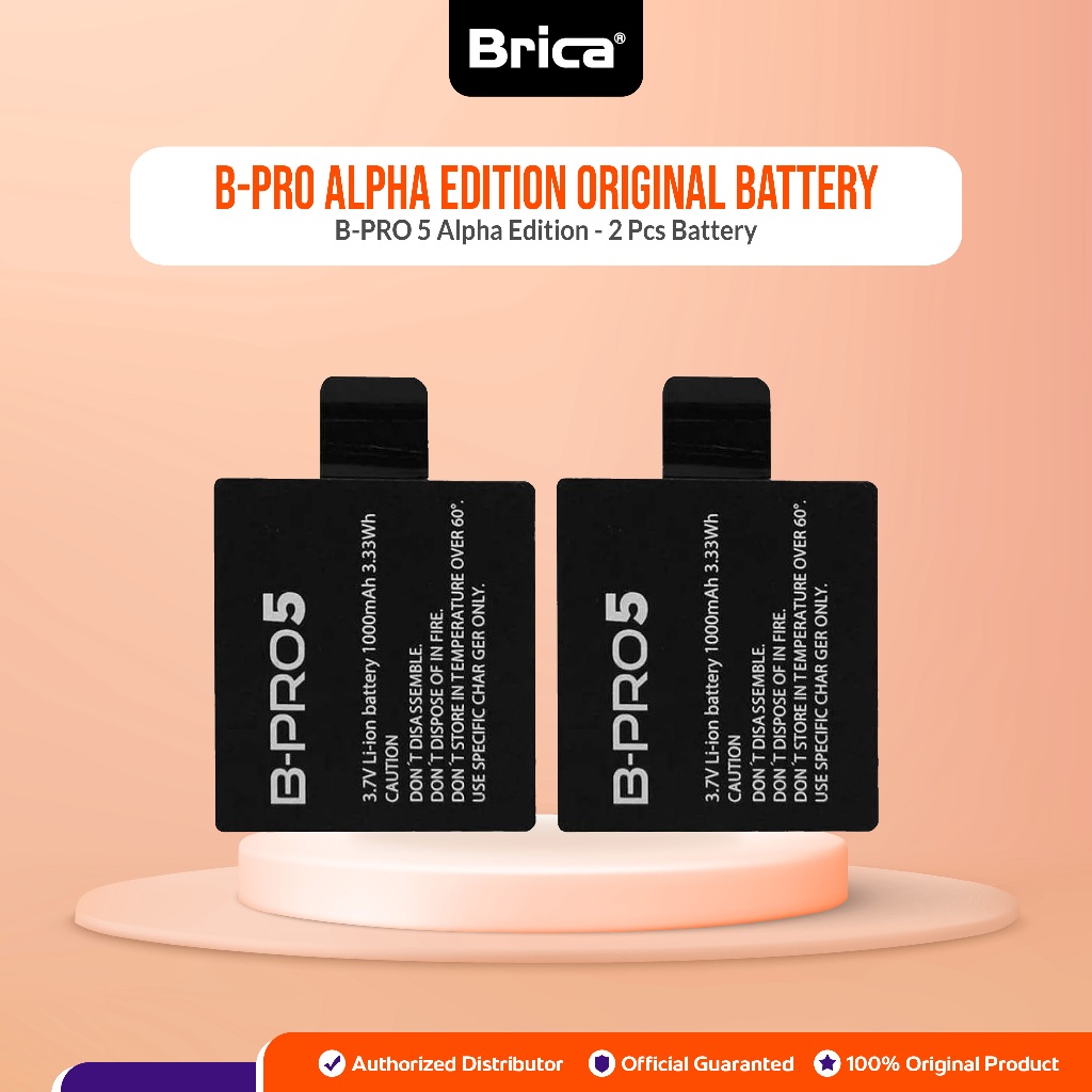 2 PCS BATERAI BRICA B-PRO 5 ALPHA EDITION MARK II IIS AE1 AE2 AE2S AE3S LITE BASIC ORIGINAL ORI BATR