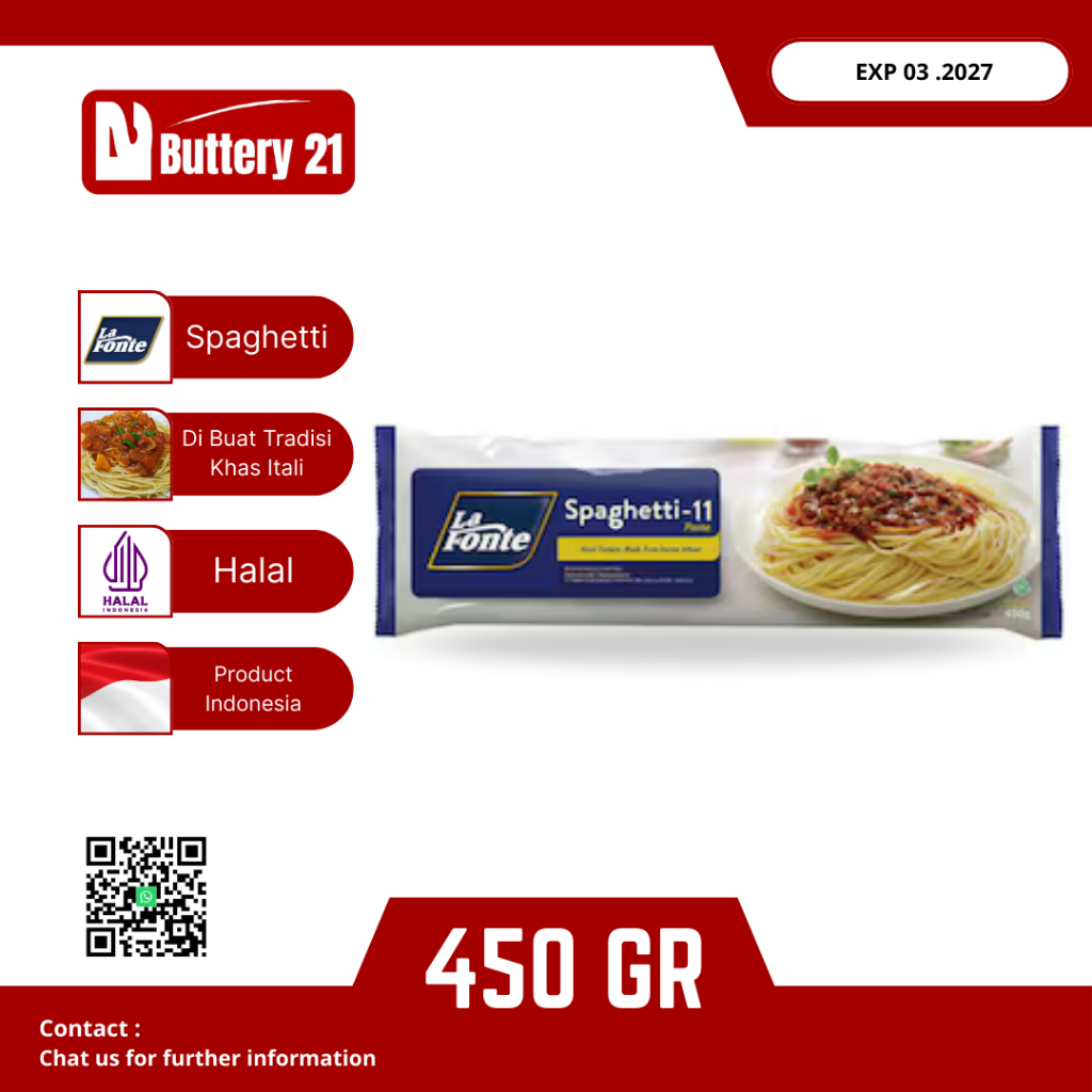 

LA FONTE SPAGHETTI-11 450 GR/LAFONTE SPAGHETI PASTA/PASTA SPAGHETI