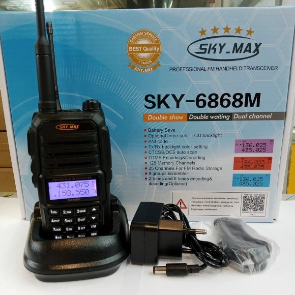 HT HANDY TALKIE SKY MAX SKY - 6868 DUAL BAND