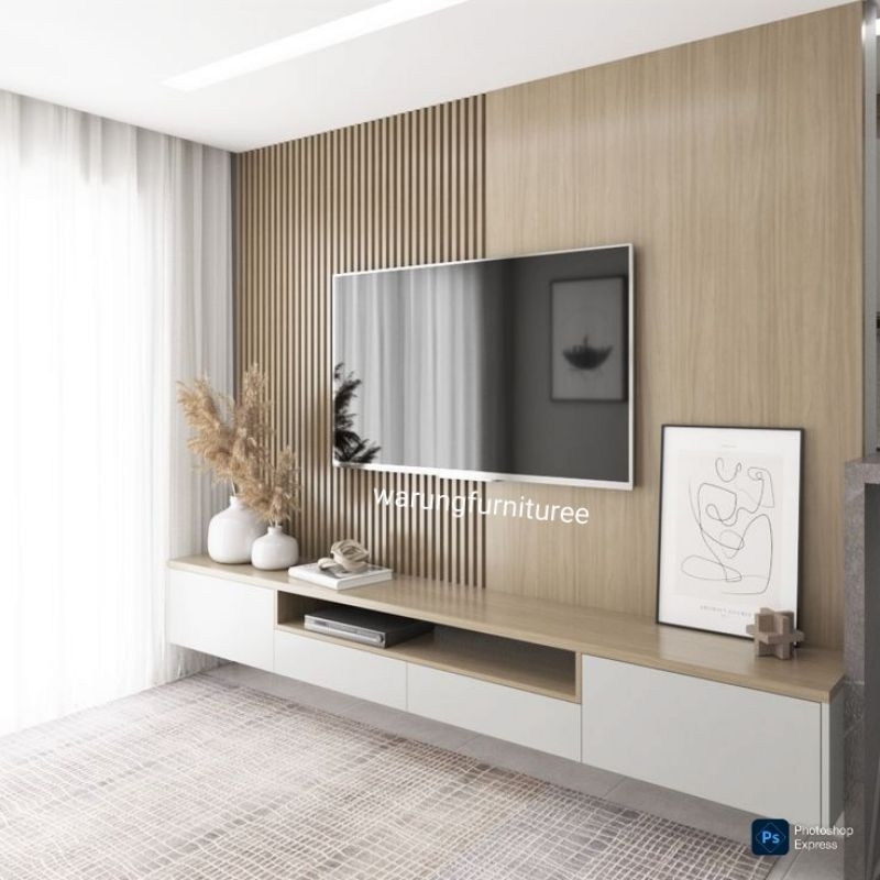 meja tv gantung minimalis bufet tv rak tv modern