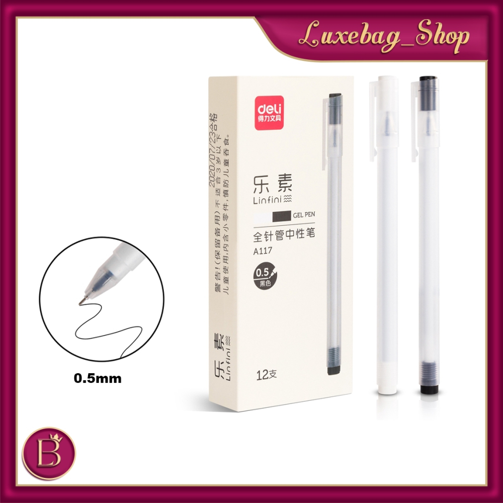 

LB Gel Pen Pulpen Gel Tinta Hitam 0.5mm Desain Unik S015