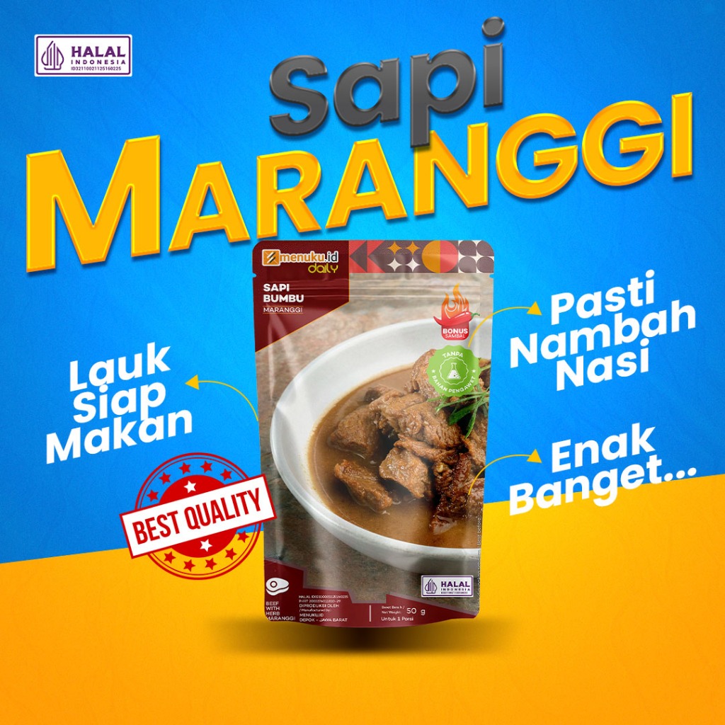 

MenukuDaily - Daging Sapi Maranggi | Makanan Instan, Praktis, Siap Makan