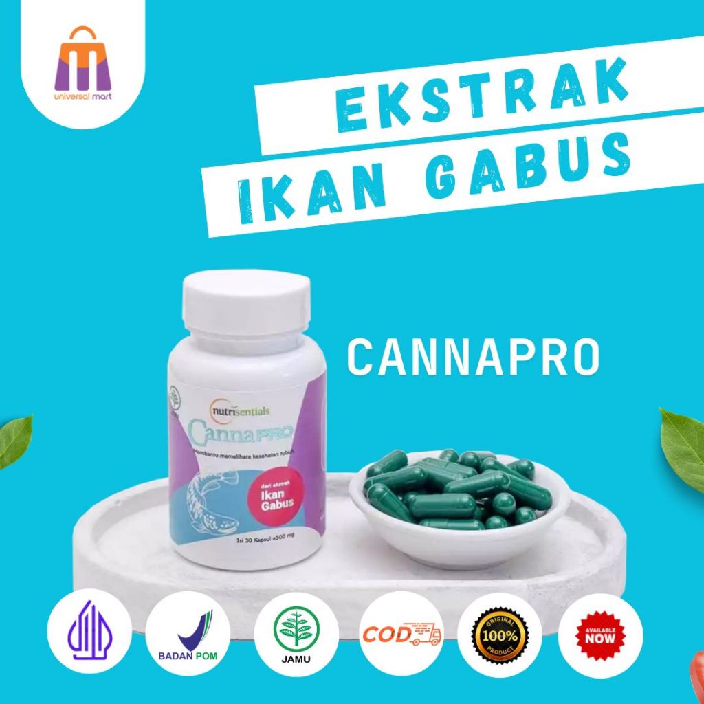 CannaPro Ekstrak Ikan Gabus Original Obat Pasca Operasi Penyembuhan 10 X Lebih Cepat
