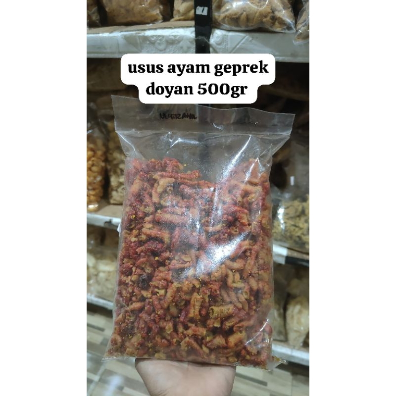 

Keripik Usus Ayam Geprek Doyan 500Gram