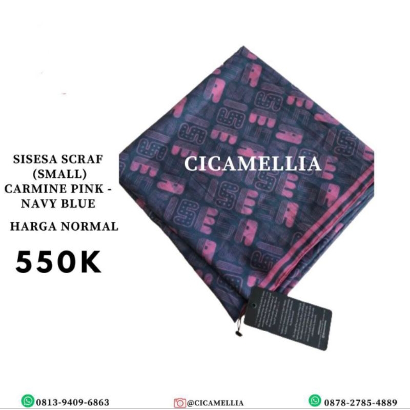 Sisesa scarf (small) navy blue