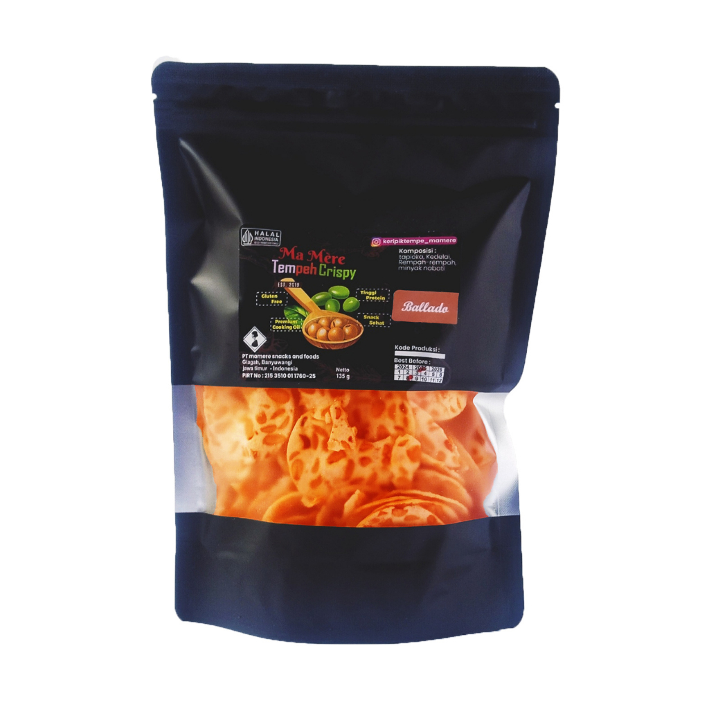 

Keripik Tempe Ma mère Rasa Ballado