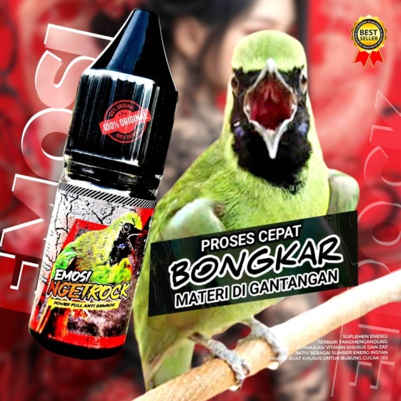 EMOSI NGETROCK, VITAMIN KHUSUS CUCAK IJO YANG SUSAH BONGKAR SUSAH NGETROCK/jamu cucak ijo/jamu cak i