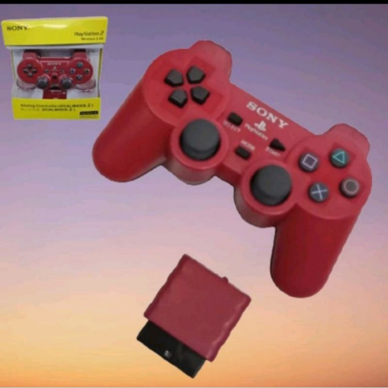 Stik Stick PS2 Wireless Original Pabrik warna