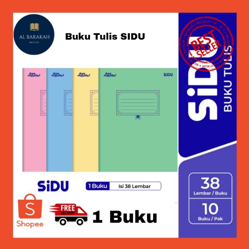 

1 Buku !!! Buku Tulis SIDU 38 Lembar (Sinar Dunia) Polos