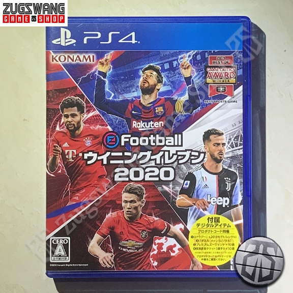 Kaset game bd ps4 playstation 4 pro evolution soccer pes 2020 20 2nd bekas