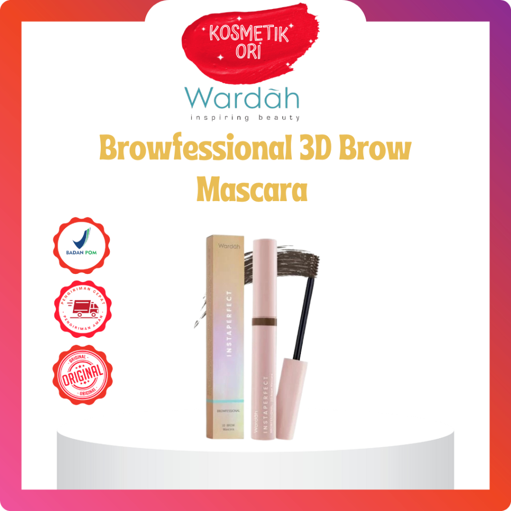 Wardah Instaperfect Browfessional 3D Brow Mascara Instaperfect  | BPOM